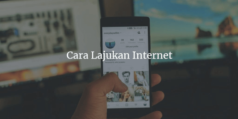 cara lajukan internet