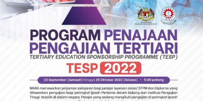 TESP MARA 2022 Program Penajaan Pengajian Tertiari