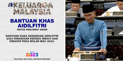 Bantuan Khas Aidilfitri 2023 Penjawat Awam RM600