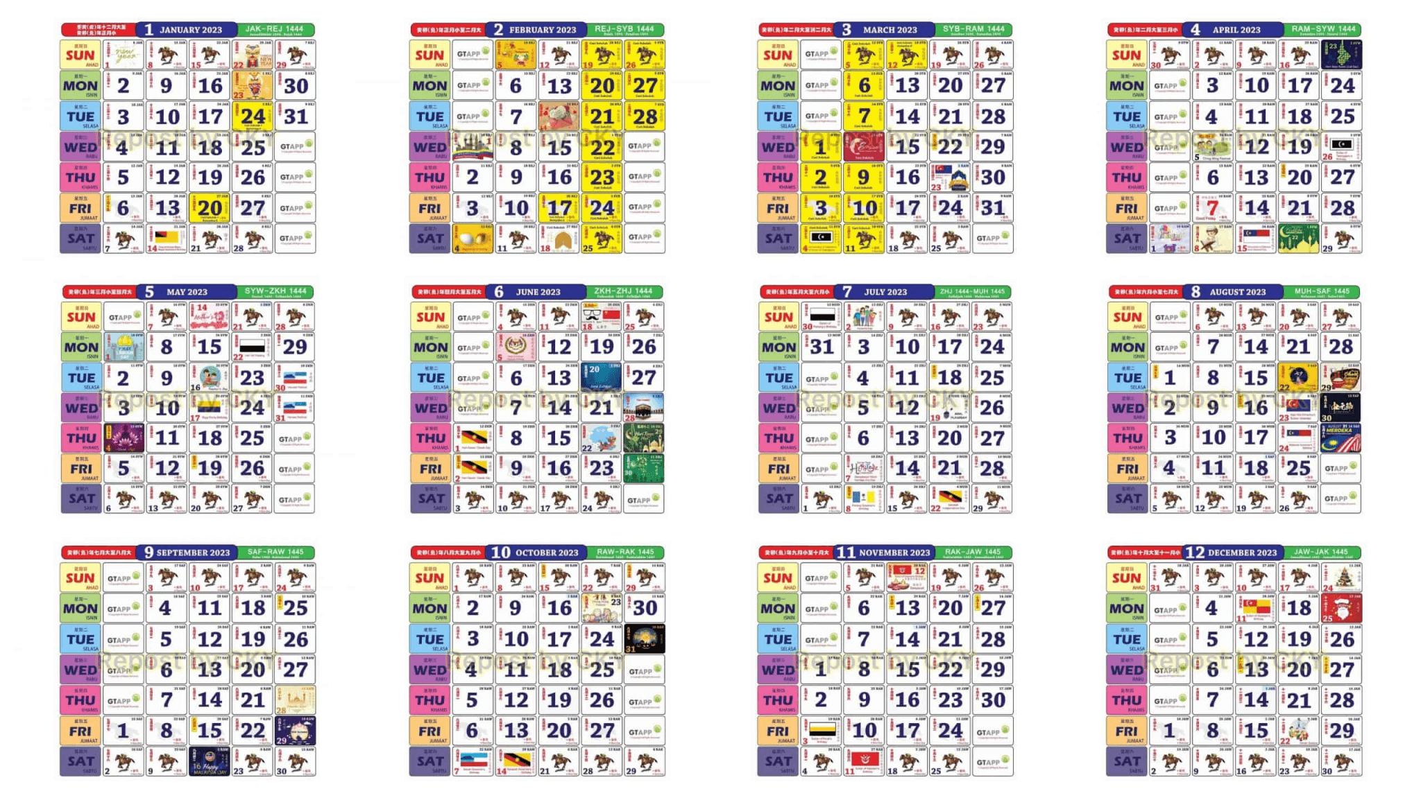 Kalendar 2023 Cuti Umum amp Cuti Sekolah Malaysia