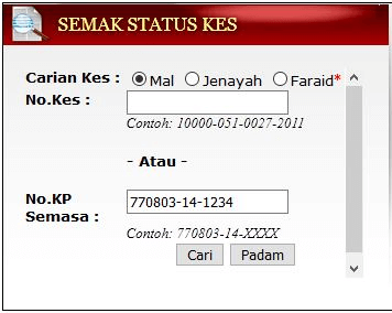 Cara Semakan Status Perkahwinan Melalui Ic